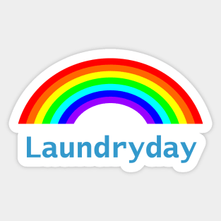 Laundryday Rainbow Sticker